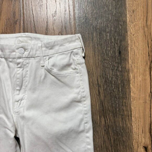 Mother High Waisted Looker Dagger Ankle Fray Glass Slipper Jeans Women's Size 28 - Picture 2 of 8